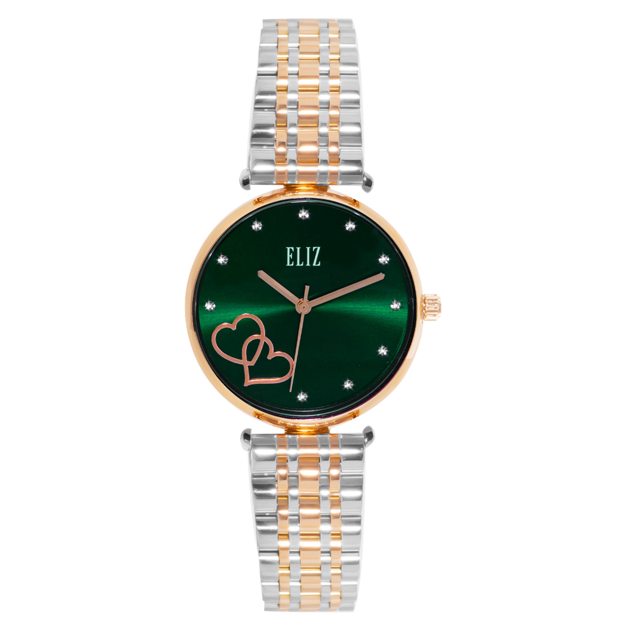 ELIZ ES8754L2UEU SS Caseback & Band Women's Watch - Front