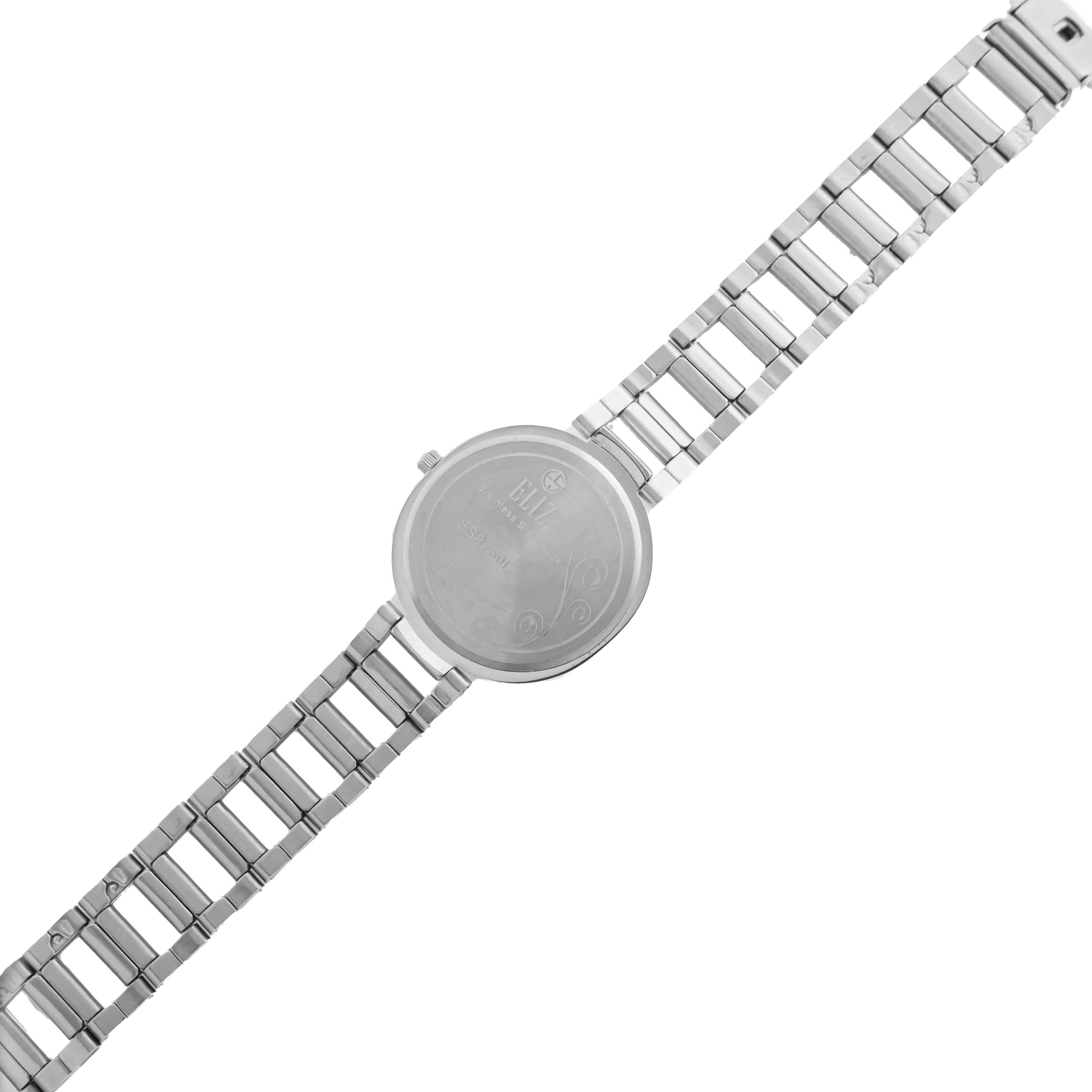 ELIZ ES8760L2SBS Metal Case and Bracelet Women's Watch -  Back