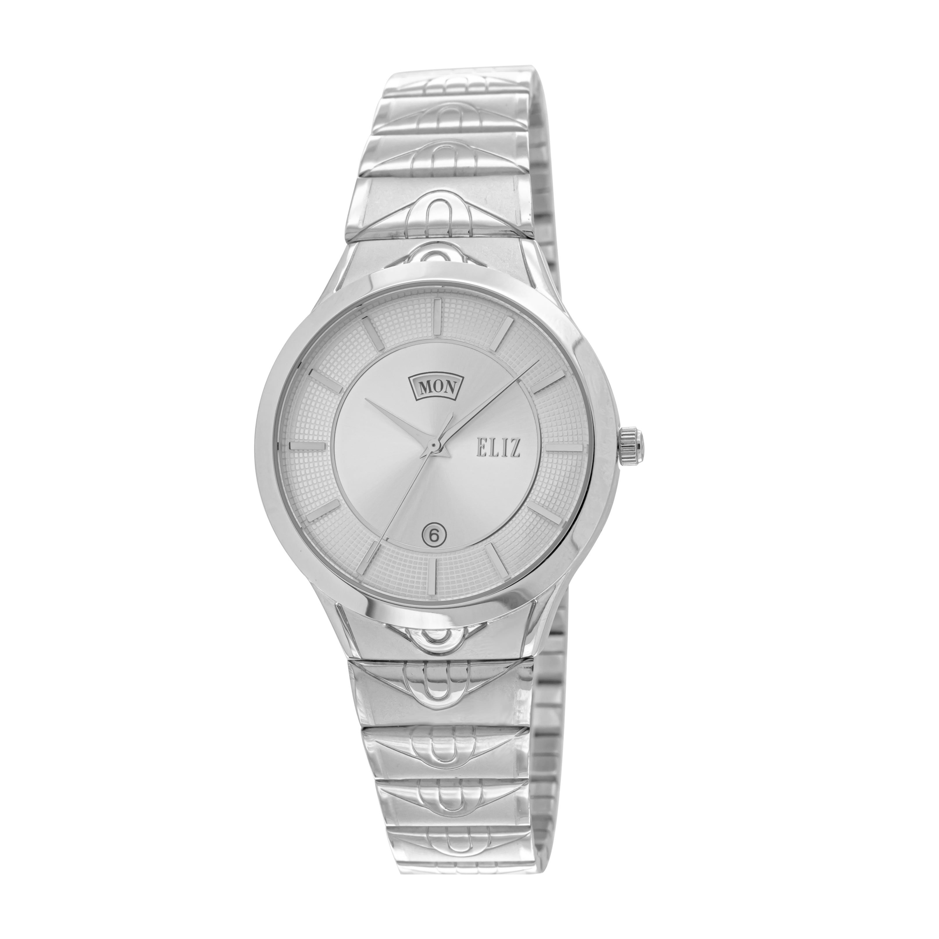 ELIZ ES8768L2SSS SS Caseback Band Women's Watch - Front