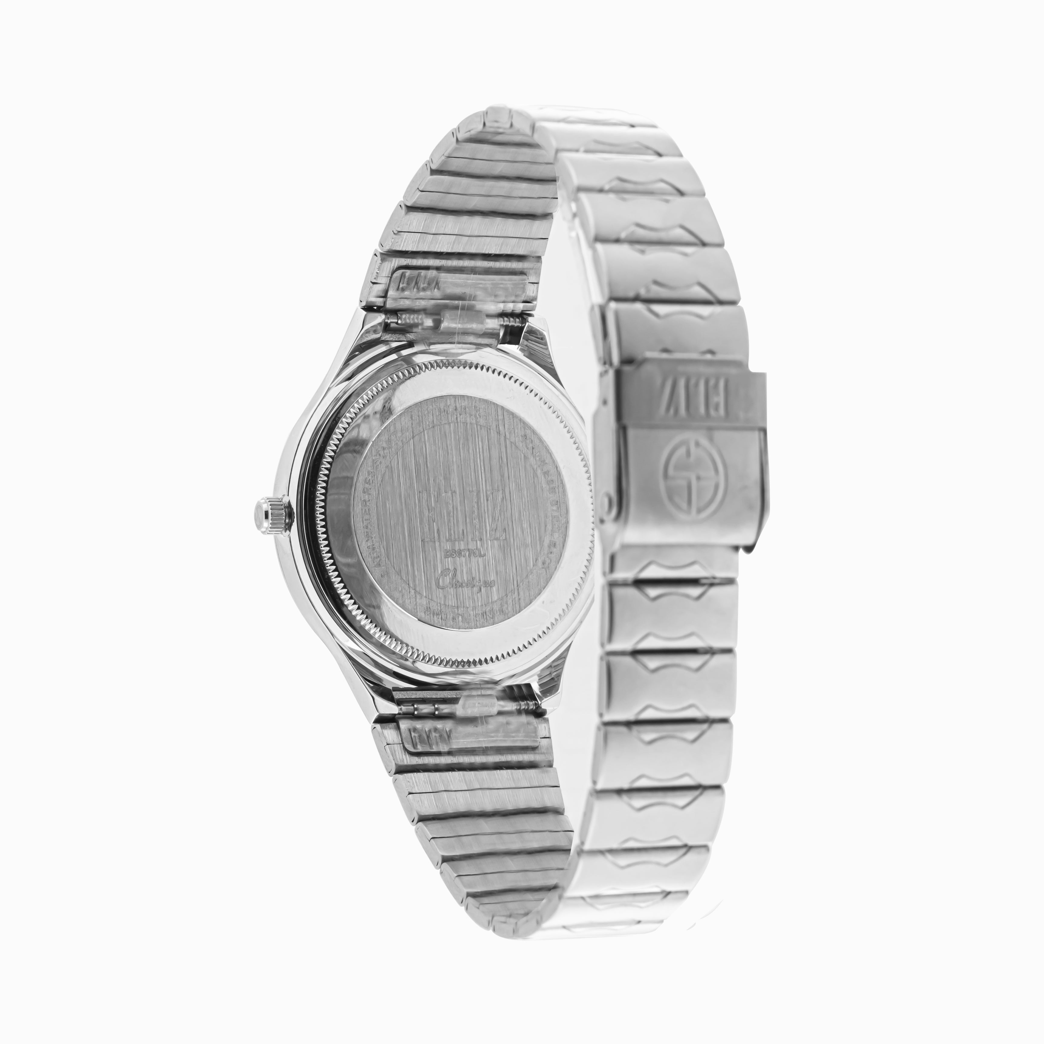 ELIZ ES8770L2SNS SS Caseback Band Women's Watch - Back