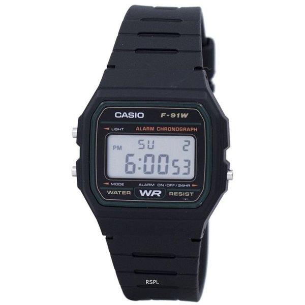 Casio F-91W-3SDG Resin Case Resin Band Men's Watch