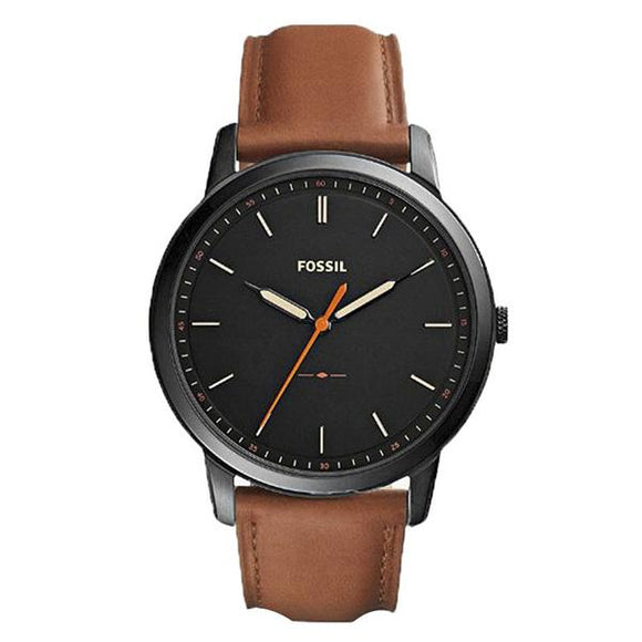 Fossil Men's Black Dial Leather Strap Analog Watch - FS5305 1