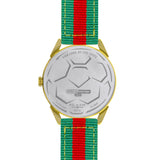 BLADE 3697GGW6I Green-Red Retro-Fútbol Special Edition NATO Strap Unisex Watch - Back