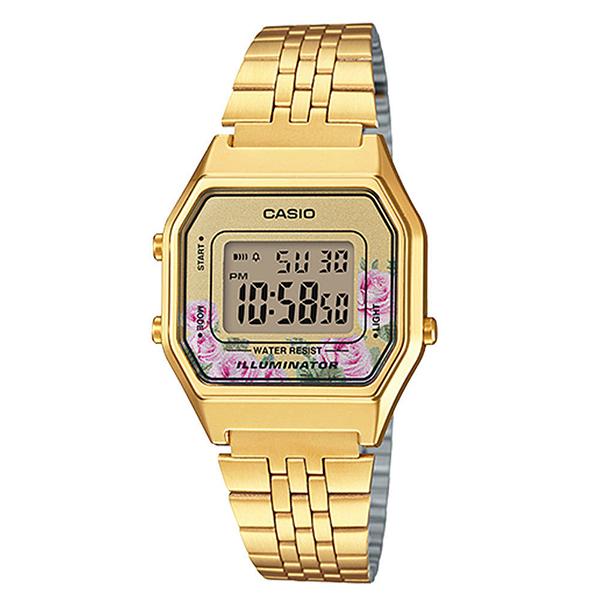 Casio Women's Illuminator Gold Plated Digital Watch - LA680WGA-4C