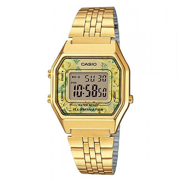 Casio Women's Illuminator Gold Plated Digital Watch - LA680WGA-9C