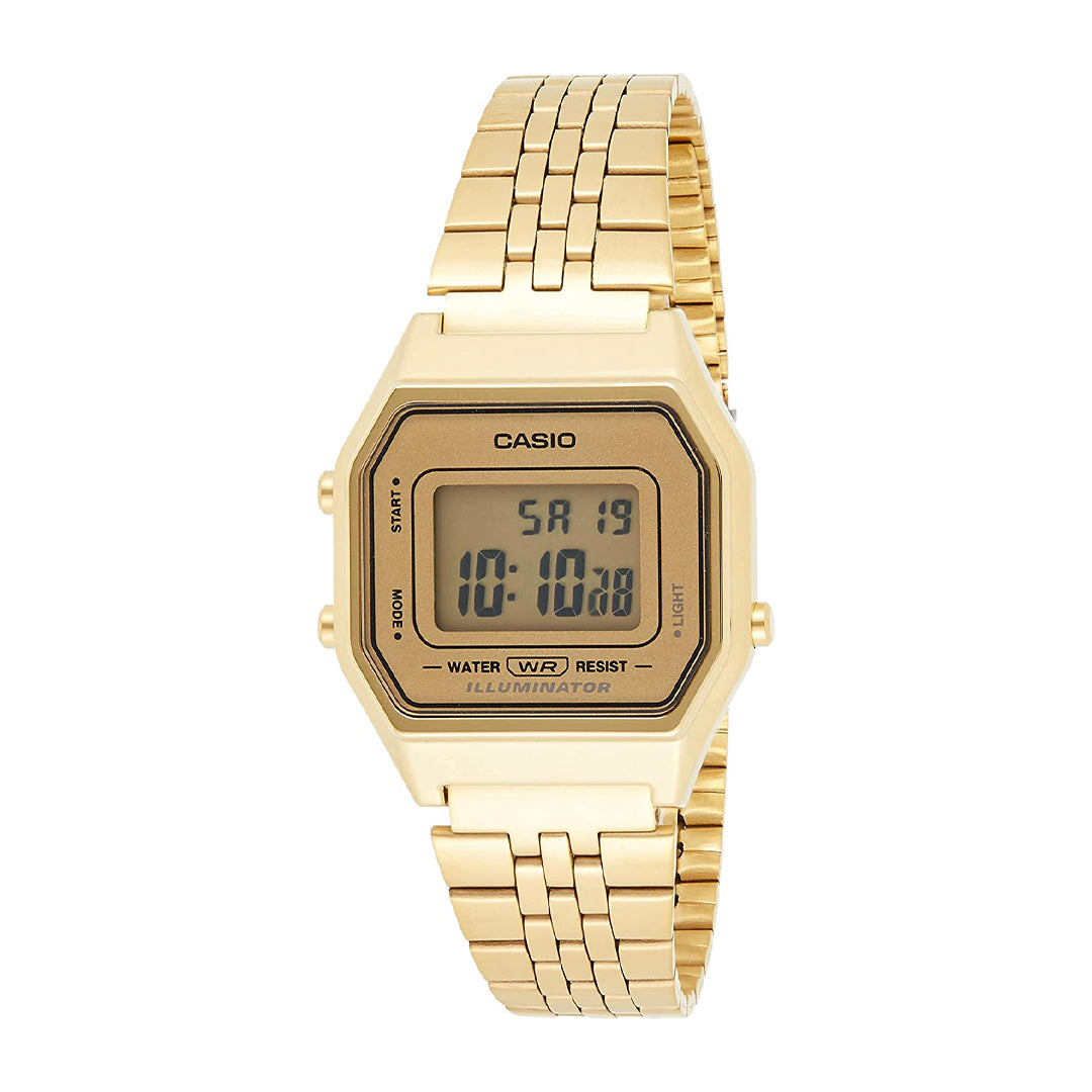 Casio Collection LA680WGA-9DF Stainless Steel Digital Wrist Watch for Women