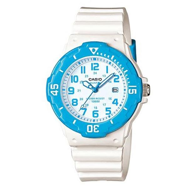 CASIO Women's White Dial Resin Band Analog Watch - LRW-200H-2B