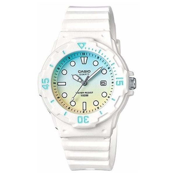 Casio Women's White (PU) Band Analog Watch LRW-200H-2E2 1