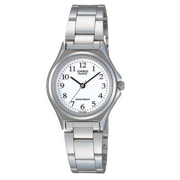 Casio Women's White Dial Stainless Steel Band Analog Watch LTP-1130A-7B