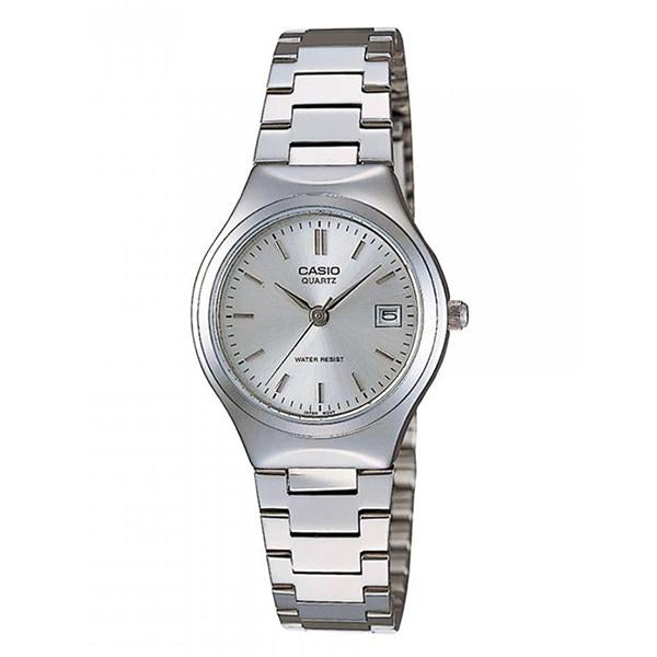 CASIO Women's Silver Dial Stainless Steel Band Analog Watch LTP-1170A-7A