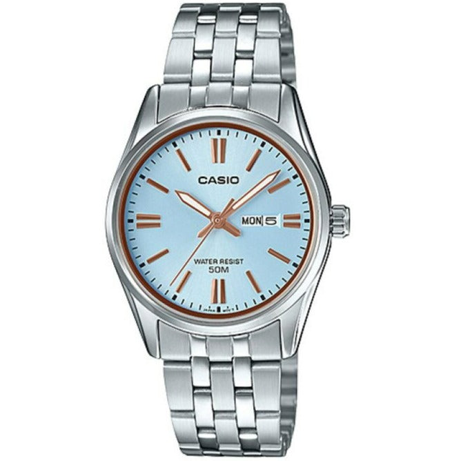 CASIO LTP-1335D-2AVDF Silver Ion Plated Case SS Band Women's Watch