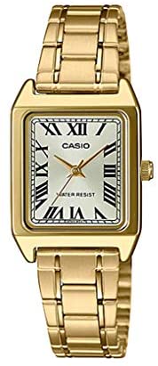 Casio LTP-V007G-9BUDF Gold Ion Plated Case SS Band Women's Watch