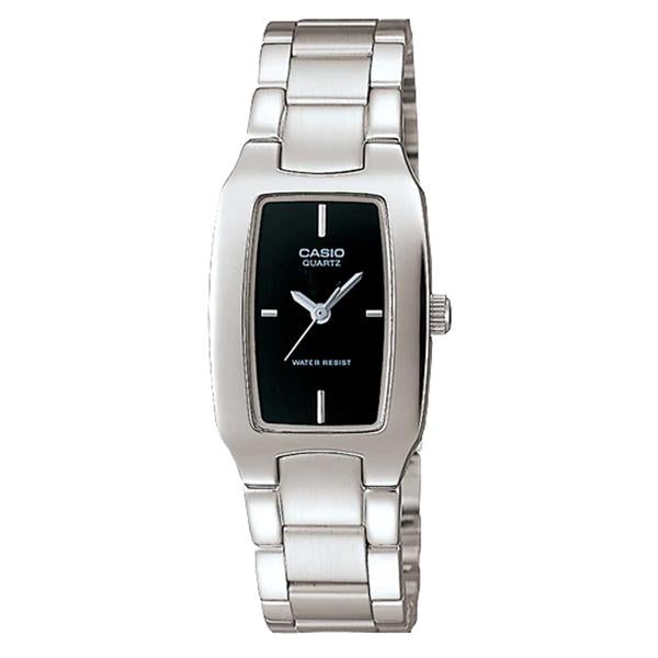 Casio Women's Black Dial Stainless Steel Watch - LTP1165A-1C