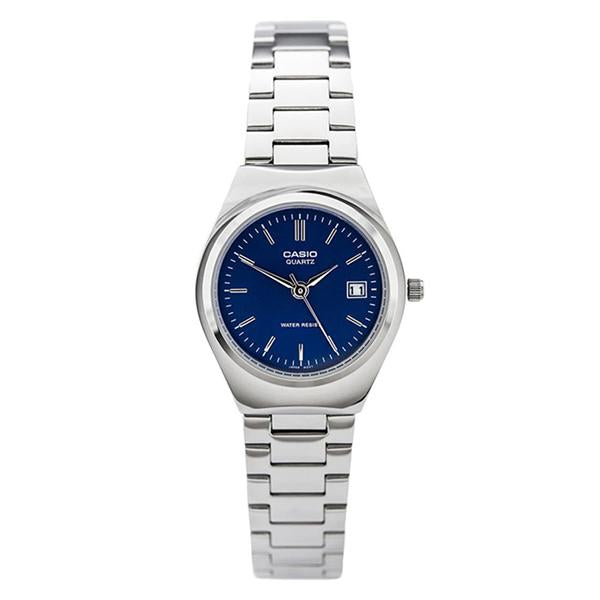 Casio Women's Blue Dial Stainless Steel Band Analog Watch LTP1170A-2A