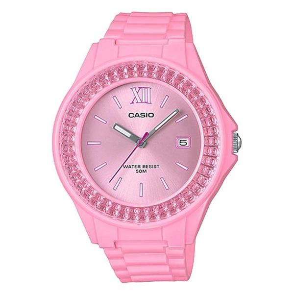 Casio Pink Dial Resin Band Watch - LX-500H-4E2