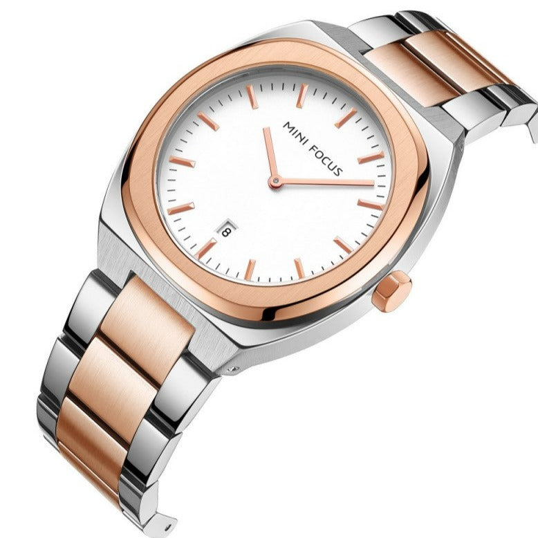 MINI FOCUS MF0319G.02 TT Silver and Rose Gold Plated Men's Watch