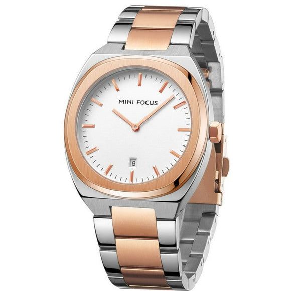 MINI FOCUS MF0319G.02 TT Silver and Rose Gold Plated Men's Watch