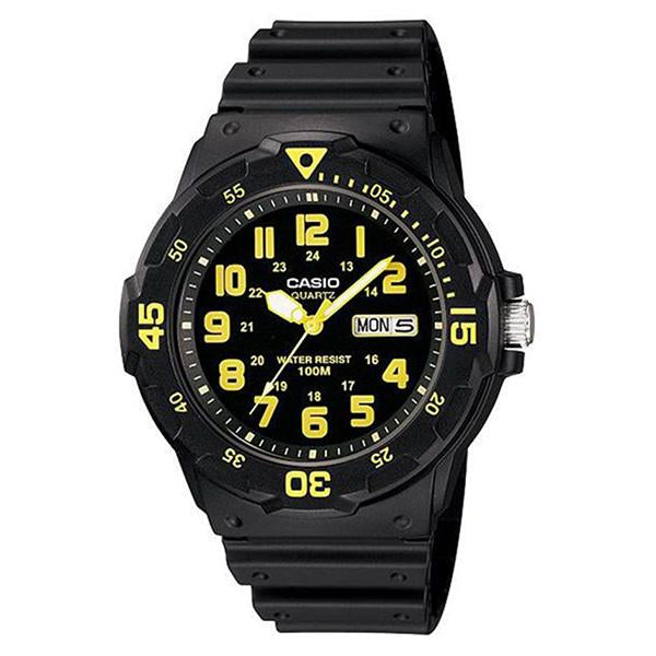 CASIO Black Dial Resin Band Analog Watch - MRW-200H-9B