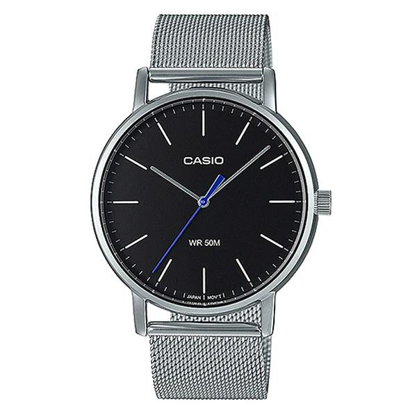 Casio Men's Black Dial Stainless Steel Watch - MTP-E171M-1EVDF