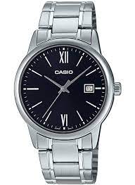 Casio MTP-V002D-1B3UDF Silver Ion Plated Case SS Band Men's Watch