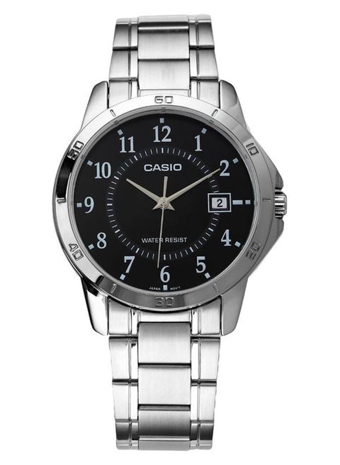 Casio MTP-V004D-1BUDF Silver Plated SS Case and Band Men's Watch