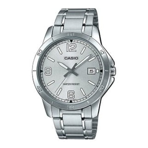 Casio MTP-V004D-7B2UDF Silver Plated Case SS Band Men's Watch