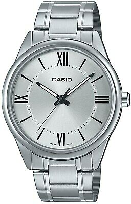 Casio MTP-V005D-7B5UDF Silver Plated Case SS Band Men's Watch