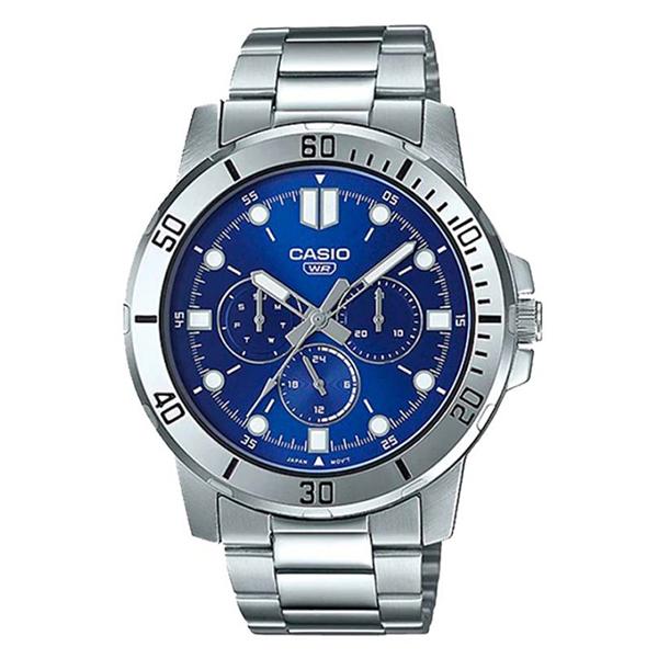 Casio Men's Blue Dial Multifunction Watch - MTP-VD300D-2EUDF