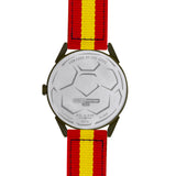 BLADE 3697GNN6K Red-Yellow Retro-Fútbol Special Edition NATO Strap Unisex Watch - Back