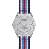 BLADE 3697GSW6D Navy Blue-Blue-Red-White Retro-Fútbol Special Edition NATO Strap Unisex Watch - Back