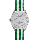 BLADE 3697GSW6G White-Green Retro-Fútbol Special Edition NATO Strap Unisex Watch - Back