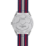 BLADE 3697GSW6L Navy Blue-Red-White Retro-Fútbol Special Edition NATO Strap Unisex Watch - Back