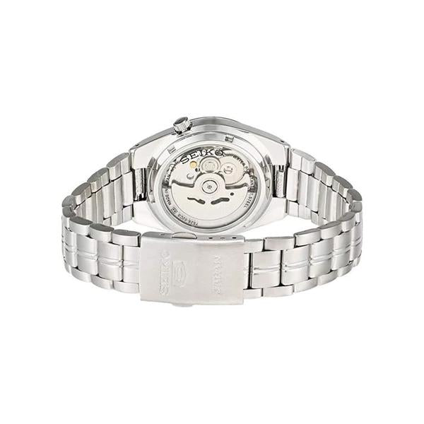 Seiko Men's White Dial Stainless Steel Case & Band Automatic Movement Watch SNK559J1 3