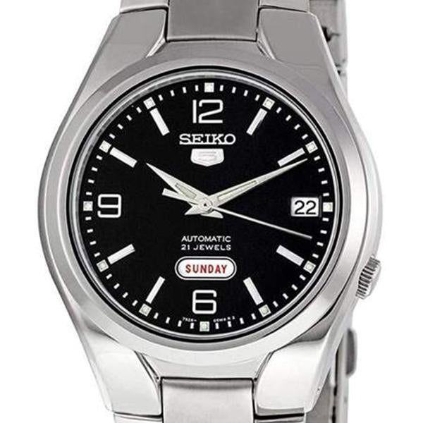 Seiko Men's Black Dial Stainless Steel Case & Band Automatic Movement Watch SNK623K1 2