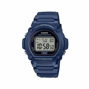 Casio W-219H-2AVDF Navy Blue Resin Case and Band Men's Watch