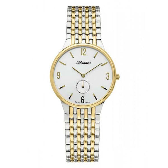 Adriatica Swiss Made Men's Gold Plated Watch A1229.2153Q