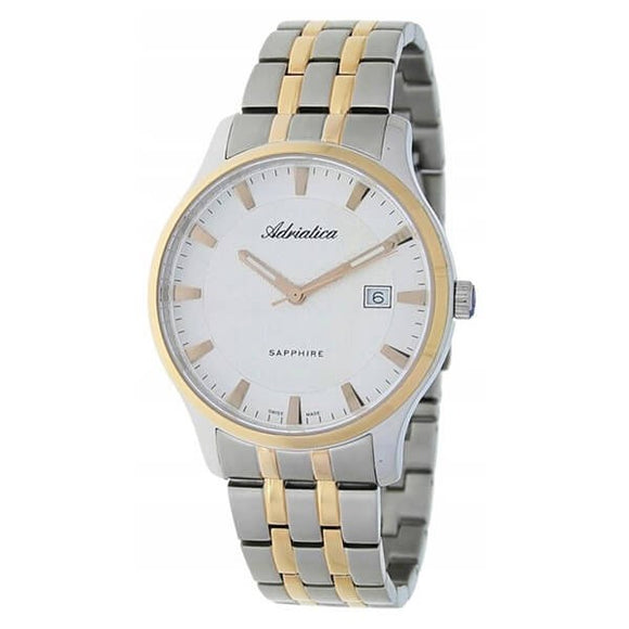 Adriatica Swiss Made Men's Two Tone Gold Plating Watch - A1258.R113Q