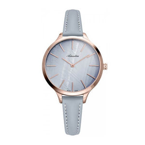 Adriatica Swiss Made Women's Grey Dial Leather Strap Watch A3433.9G1ZQ