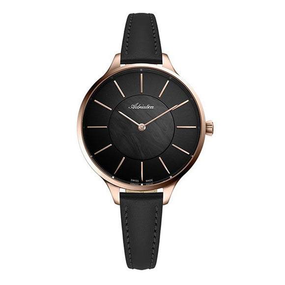 Adriatica Swiss Made Women's Leather Strap Watch - A3633.921MQ