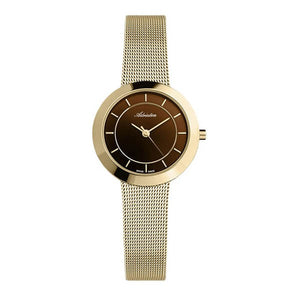 Adriatica Swiss Made Women's Brown Dial Gold Plated watch A3645.111GQ
