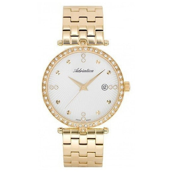 Adriatica Swiss Made Women's Gold Plated Watch - A3695.1143QZ 1