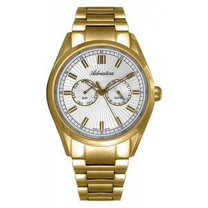 Adriatica Swiss Made Men's Gold Plated Watch - A8211.1113QF