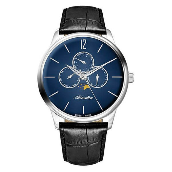 Adriatica Swiss Made Men's Blue Dial Multifunction Watch A8269.5255QF