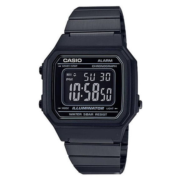 Casio Men's Black Dial Black Case and band Digital Watch B650WB-1BDF