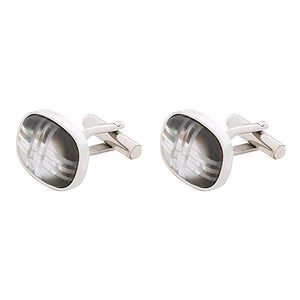 BLADE Cufflinks Stainless Steel Mother of Pearl - C211M 1