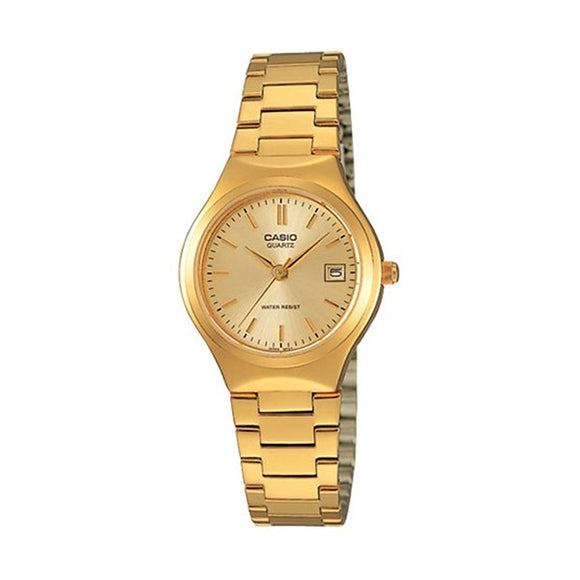 Casio Women's Gold Dial Gold plated Case and band Analog Watch LTP-1170N-9A