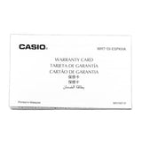 Casio Warranty Booklet