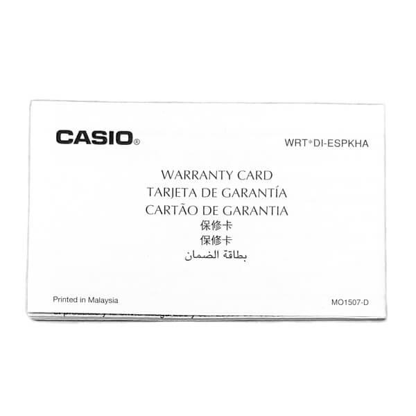 Casio Warranty Booklet