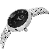 Eliz Women's Black Dial stainless steel case and Band Analog Watch ES8606L2SNS 2