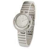 Eliz Women's White Mother of pearl Dial stainless steel case and Band Analog Watch ES8620l2SHS